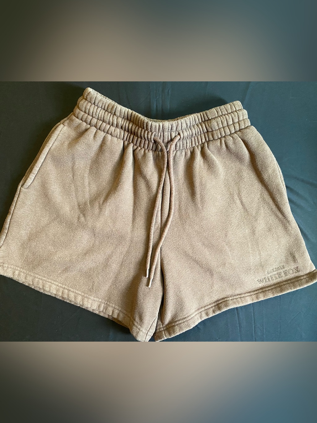 White Fox Women's Brown Fleece Lounge Shorts